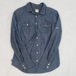 J. Crew The Perfect Shirt chambray buttondown
